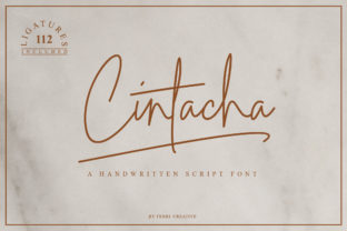 Cintacha – A Light Handwritten Font for Editorial Design