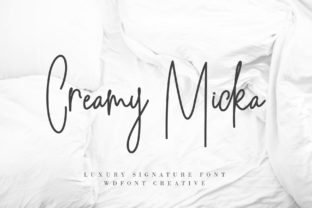 Creamy Micka: The Ultimate Handwritten Font for Luxury Design