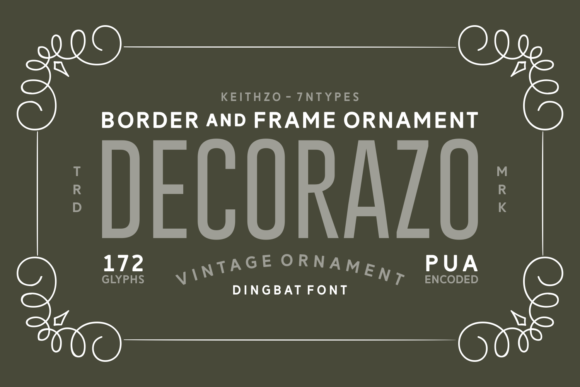 Decorazo: The Perfect Dingbats Font for Polished Branding