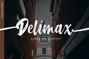 Delimax: A Modern Brush Font for Handmade Creations