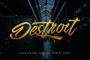 Destroit: The Bold Handwritten Font for Standout Branding
