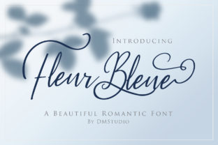 Fleur Bleue: A Romantic Script Font for Editorial Design