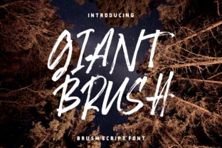 Giant Brush Font for Bold and Impactful Design