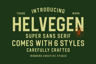 Helvegen: A Vintage-Inspired Sans Serif Font for Creative Makers
