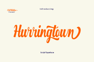 Hurringtown Script for Handmade Projects and Branding
