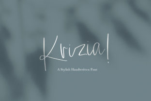 Krizia: A Light Handwritten Font for Modern Editorial Design