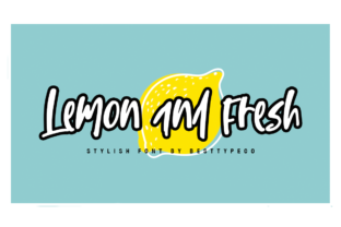 Lemon and Fresh: A Juicy Script Font for Creative Projects