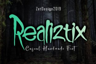 Realiztix: A Playful Handwritten Font for Creative Makers