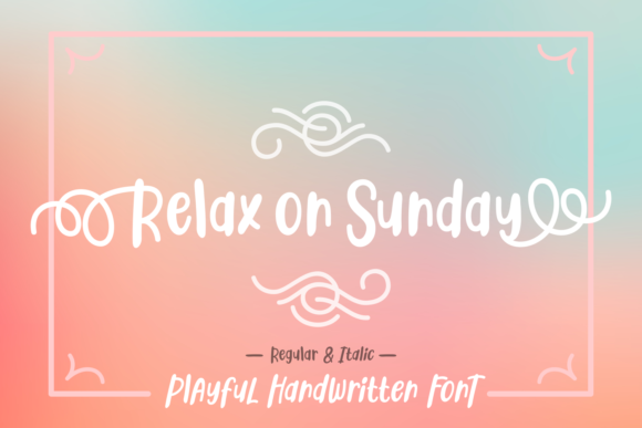 Relax on Sunday: The Handwritten Typeface for Editorial Design