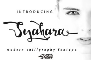 Syahara: A Bold Script Font for Editorial Design