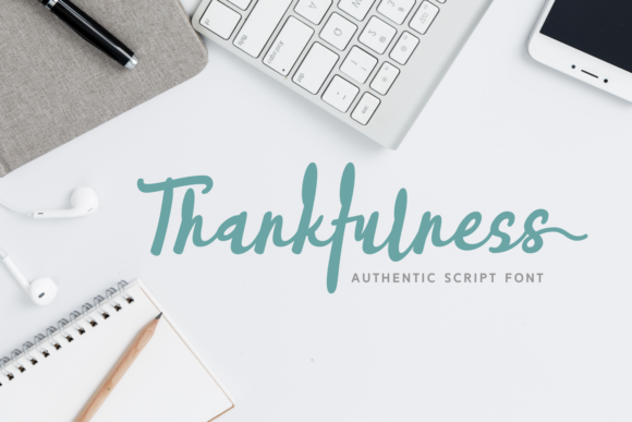 Thankfulness Font for Bold and Authentic Editorial Design