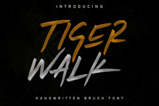 Tiger Walk Font for Bold Handmade Creations